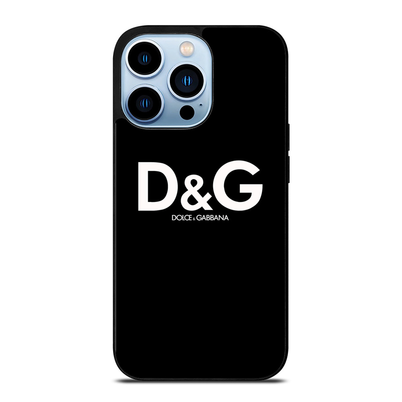 DOLCE AND GABBANA D&G LOGO BLACK iPhone 13 Pro Max Case Cover